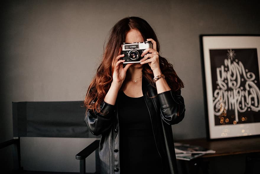 Girl, Camera, Photography, Woman, Female, Photographing, Taking Picture, Picture, Photograph