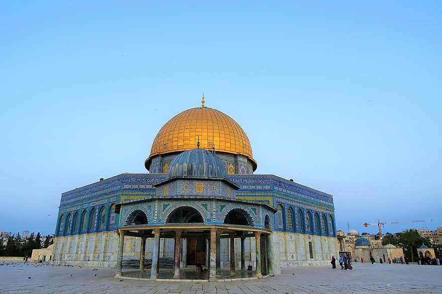 Jerozolima, oś, architektoniczny, cami, kopuła, podróżować, turystyka, religia, znane miejsce, kultury, duchowość