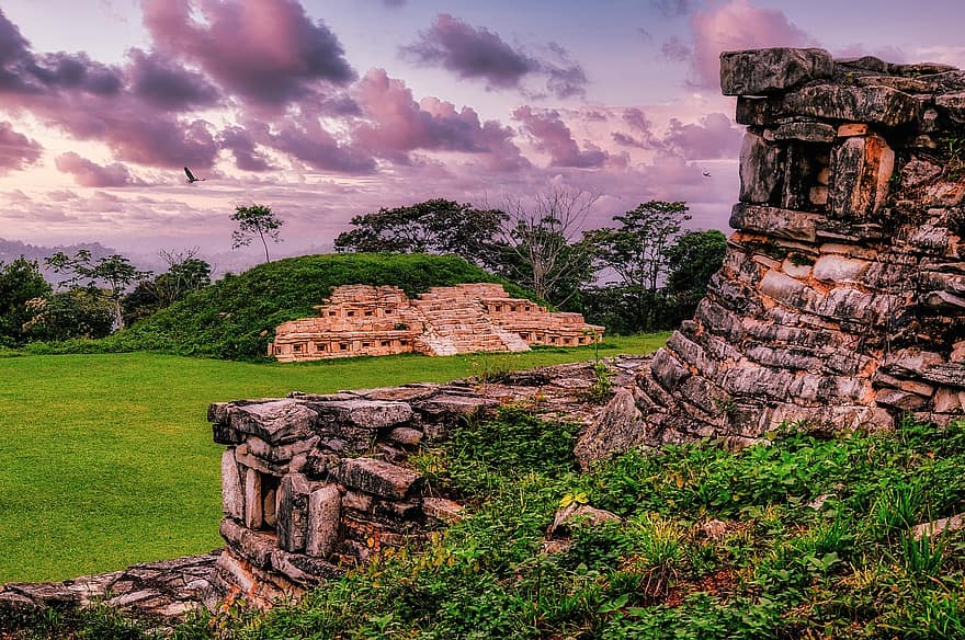 gruzy, archeologia, maya, Majów, Meksyk, stare ruiny, architektura, historia, kultury, stary, znane miejsce