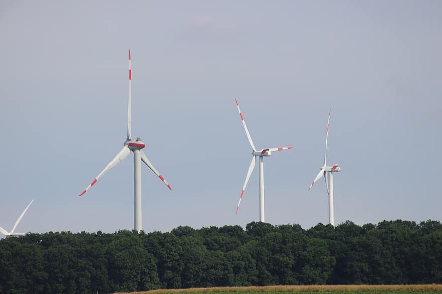 větrník, windräder, síla větru, větrná energie, nebe, proud, energie, větrná turbína, generátor elektřiny, životní prostředí, mraky