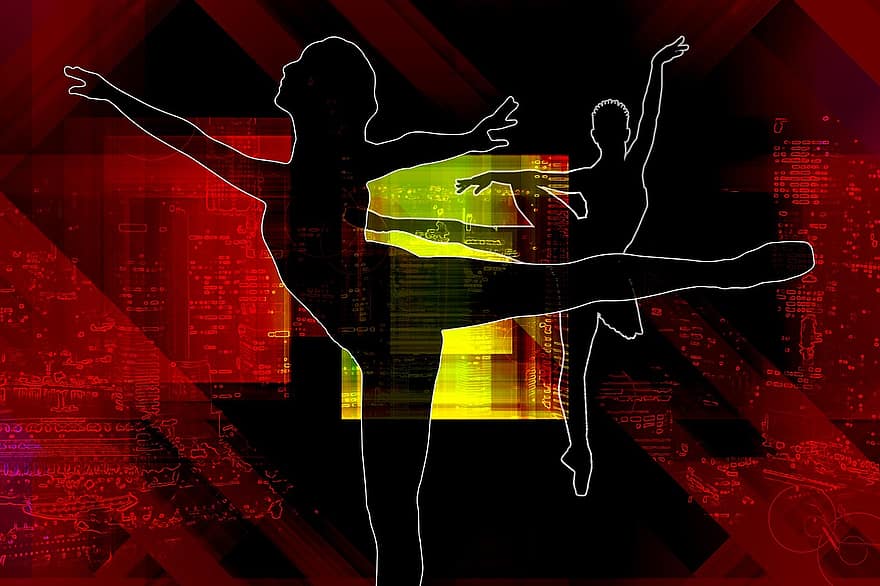 ระบำปลายเท้า, นักเต้น, หญิง, เงา, เต้นรำ, การออกแบบท่าเต้น, การเคลื่อนไหว, grazie, ความสง่างาม, พื้นหลัง, สีชมพู
