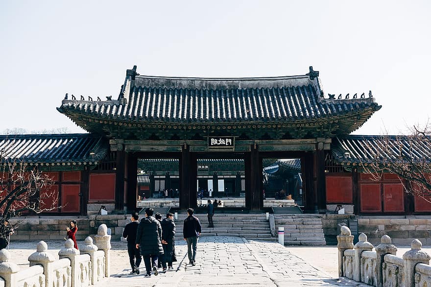 Азия, Южна Кореа, корейски, история, архитектура, император, сграда, традиционно, място, Сеул, ориенталски