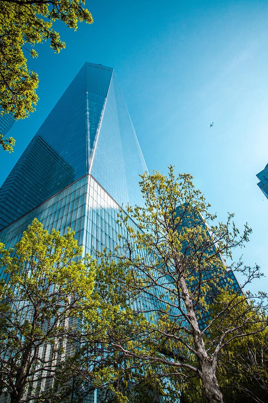 New York, Etats-Unis, 911, centre commercial, un seul monde, gratte ciel, ville, ciel, Urbain, architecture, extérieur du bâtiment