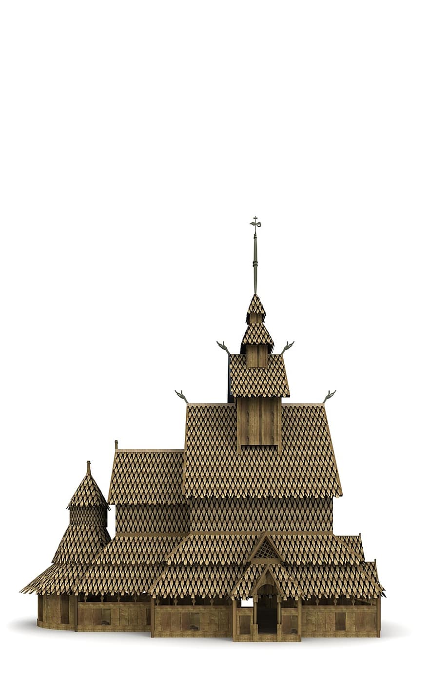 gereja paranada, Norway, Arsitektur, bangunan, gereja, tempat-tempat menarik, secara historis, turis, daya tarik, tengara, fasad