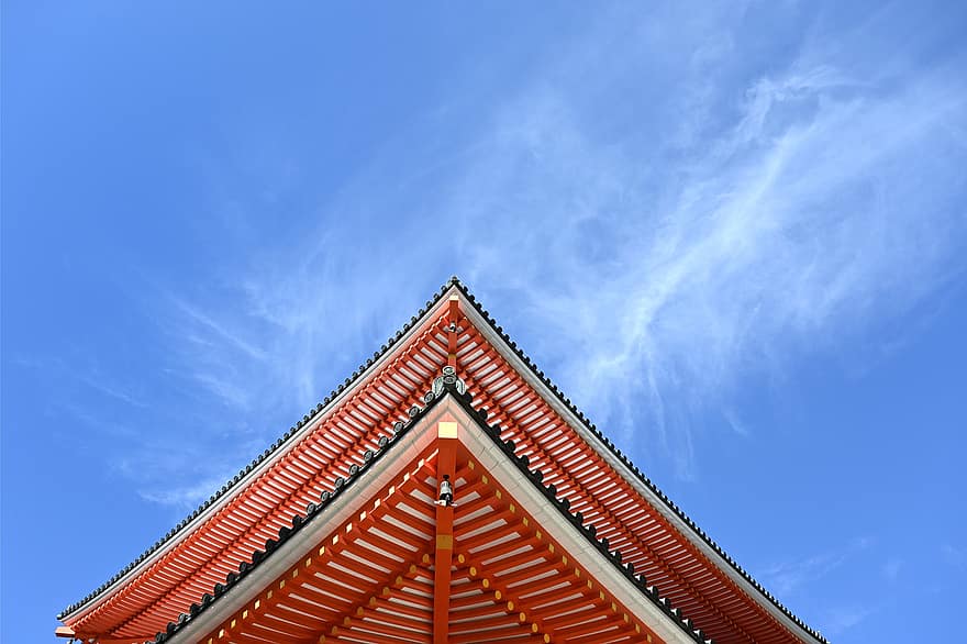 templom, felhő, Koyasan, tető, utazás, Ázsia, építészet, kék, tetőcserép, épület külső, kultúrák