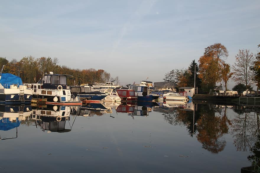 Canalul Rin-Herne, canal, barci, doc, apă, port, marina, Herne, Ecluza Herne-ost, Ruta de transport maritim, Traseu Patrimoniul Industrial