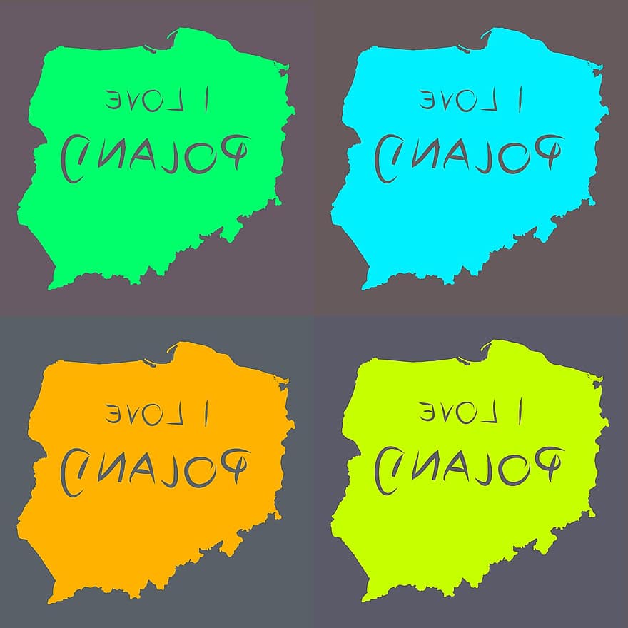Polandia, peta polandia, negara, peta, eropa