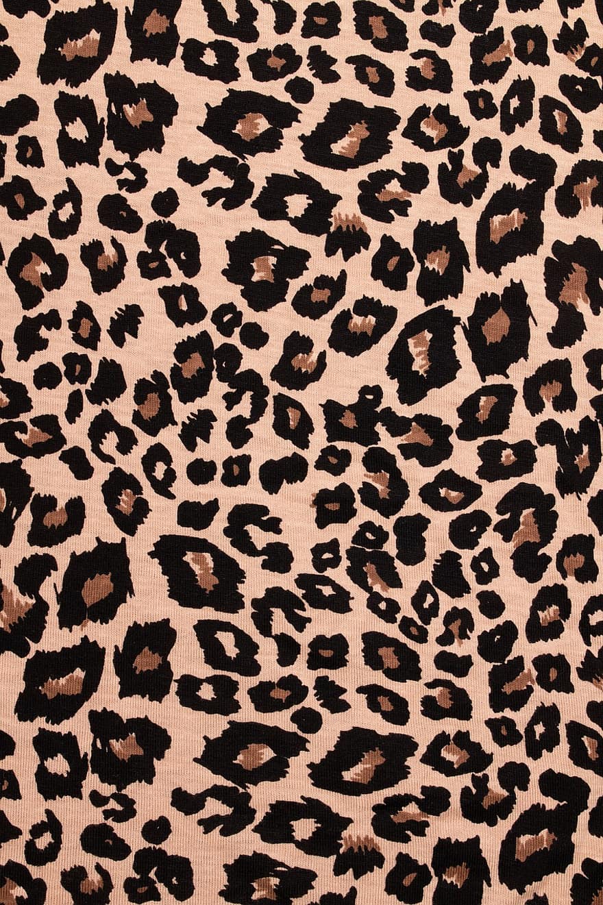 leopard, skrive ut, stoff, bakgrunn, klær, materiale, tekstur, abstrakt, klut, emballasje