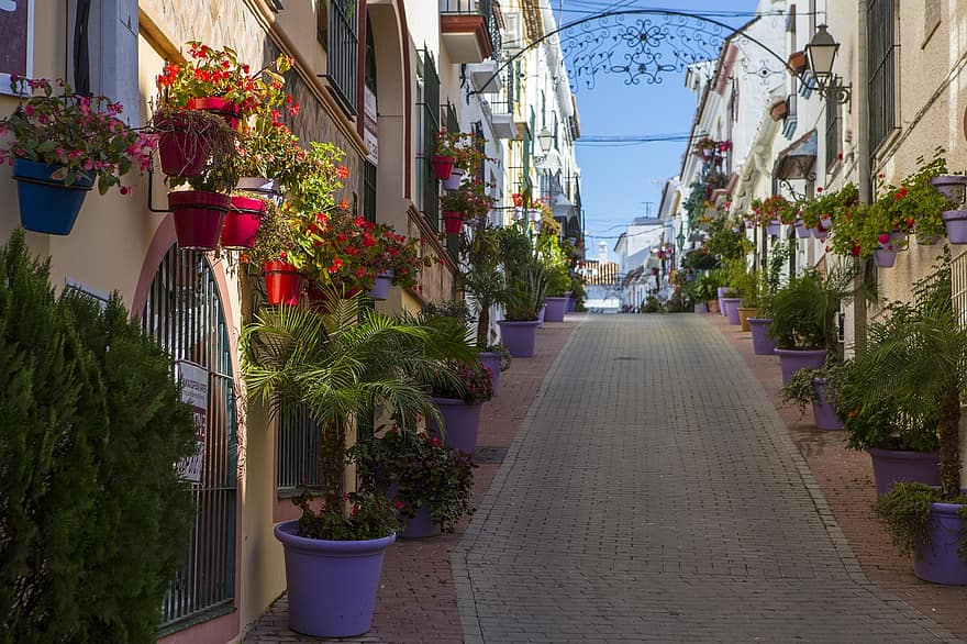 calle, Estepona, Andalucía, España