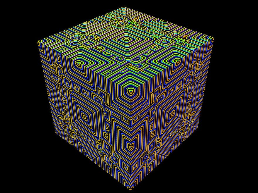куб, математика, 3d