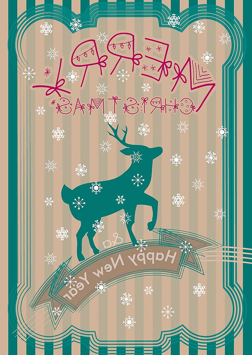 jul, Julekort, jul illustration, xmas, juletid, lykønskningskort