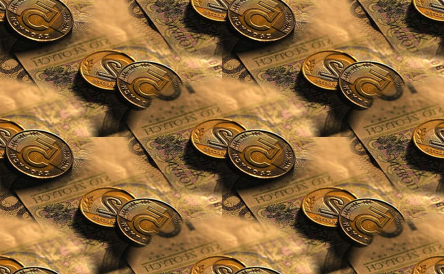 Coins, Currency, Money, Banknotes, finance, banking, wealth, backgrounds, coin, business, success