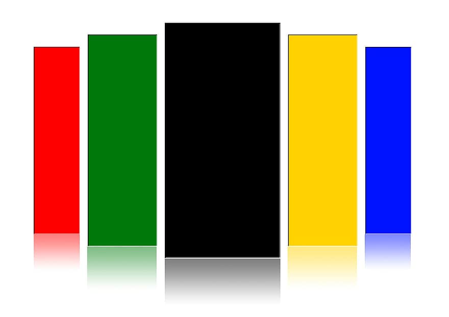 farve, væg, farvevæg, blå, gul, sort, grøn, rød, olympia