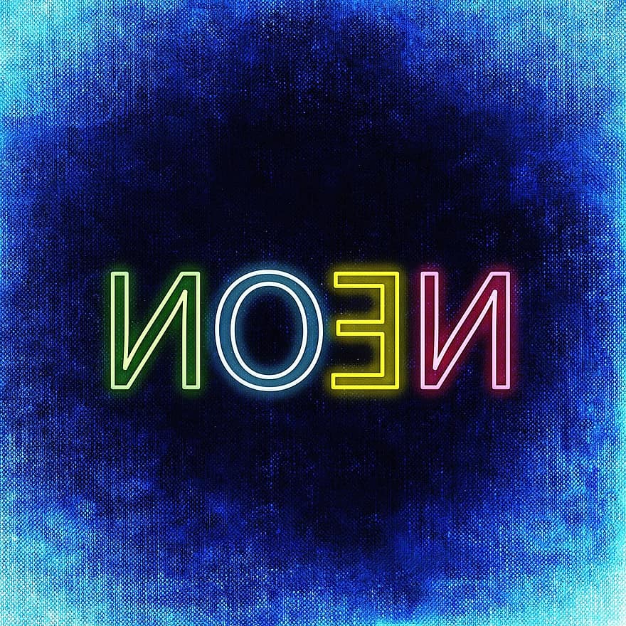 Neon, Font, Lettering, Colorful, Letters, Word
