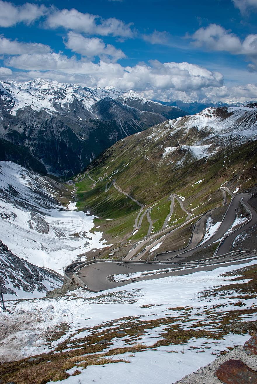 Nature, Winter, Mountain, Travel, Exploration, Stelvio Pass, Roads