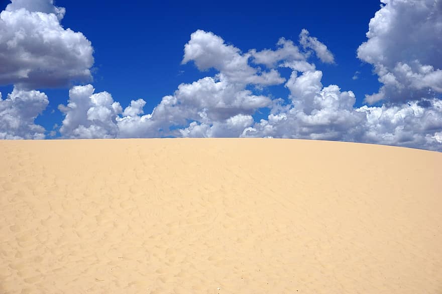 dune, sabbia, dune di sabbia, cumulo, cielo, nuvole, paesaggio, Monahans, sandhills