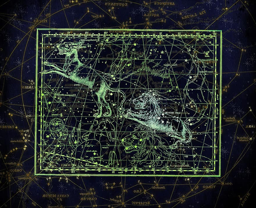 costellazione, Mappa della costellazione, segno zodiacale, cielo, stella, Cielo stellato, cartografia, Cartografia celeste, Alexander Jamieson, 1822, costellazioni