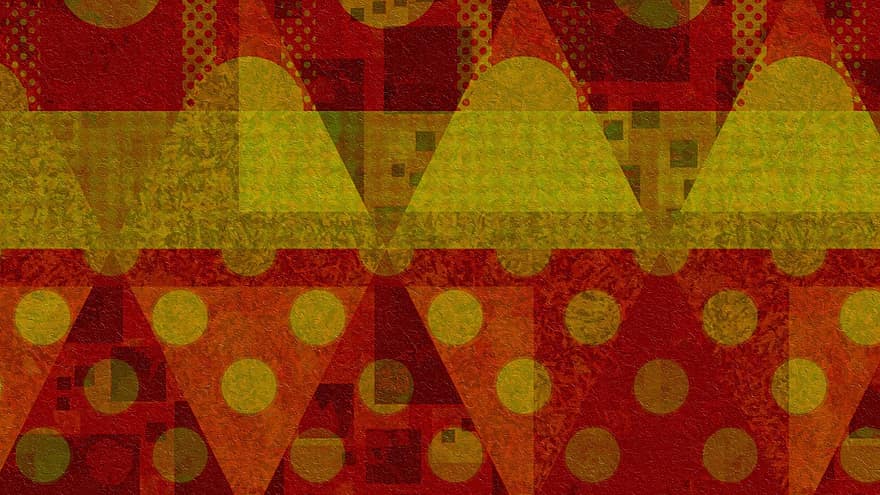 Rhomboid, Abstract, Background, Pattern, Geometric, Polka Dots, Yellow, Mustard, Rhombus, Checkered, Mosaic