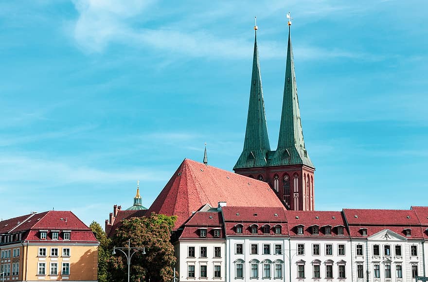 berlin, Nikolaikirche, tårn, bygninger, by, kirke, Nikolaus kirke, historisk, arkitektur, nabolag