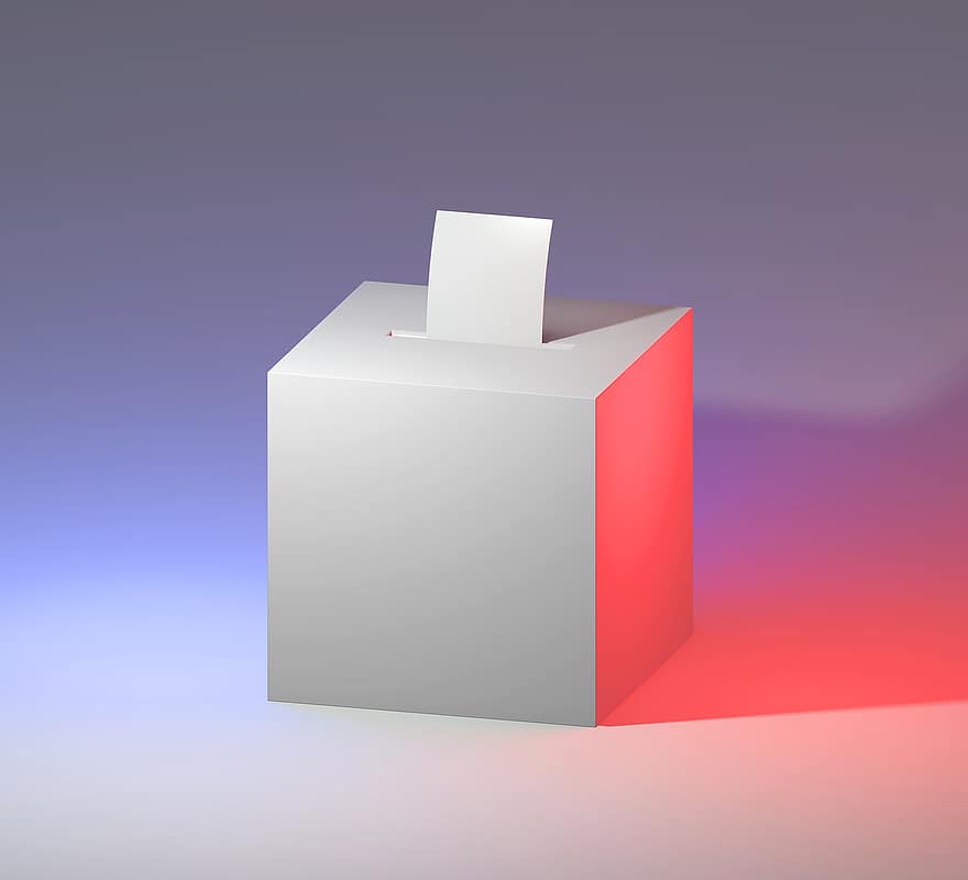 vote, bulletin de vote, boîte, urne électorale, icône, Icône de vote, Icône d'élection, symbole, élection, 2020, Élections américaines