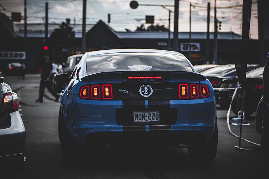 bil, mustang, Ford, by, auto