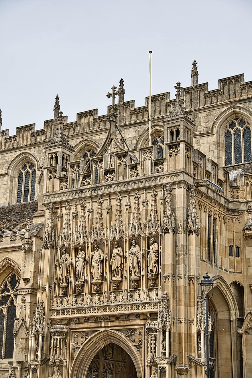 Kathedrale von Gloucester, Dom, Fassade, historisch, gotisch, normannisch, Romanik, die Architektur, Kirche, alt, Außen