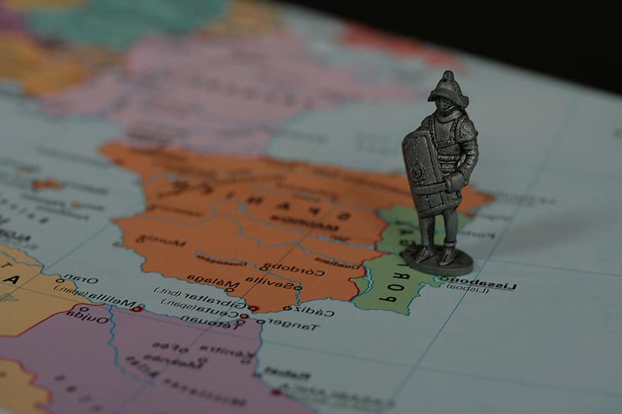 рицар, войник, Португалия, империя, Колониално време, война, карта, картография, карта на света, топография, пътуване