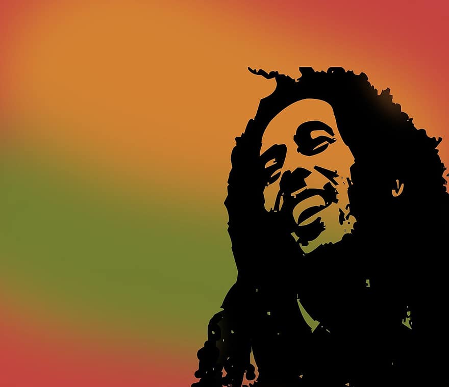 Bob Marley, énekes, híres, rasztahaj, Jamaica, marley, bubifrizura, mikrofon, zene, béke, reggae