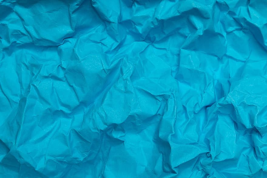 мятой бумаги, Голубая бумага, цифровой скрапбукинг, цифровая бумага, обои на стену, фон, цветная бумага, текстура