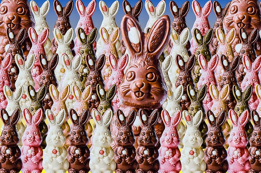 émotions, Pâques, lapin de Pâques, décoration, décoration de pâques, Chocolat, thème de Pâques