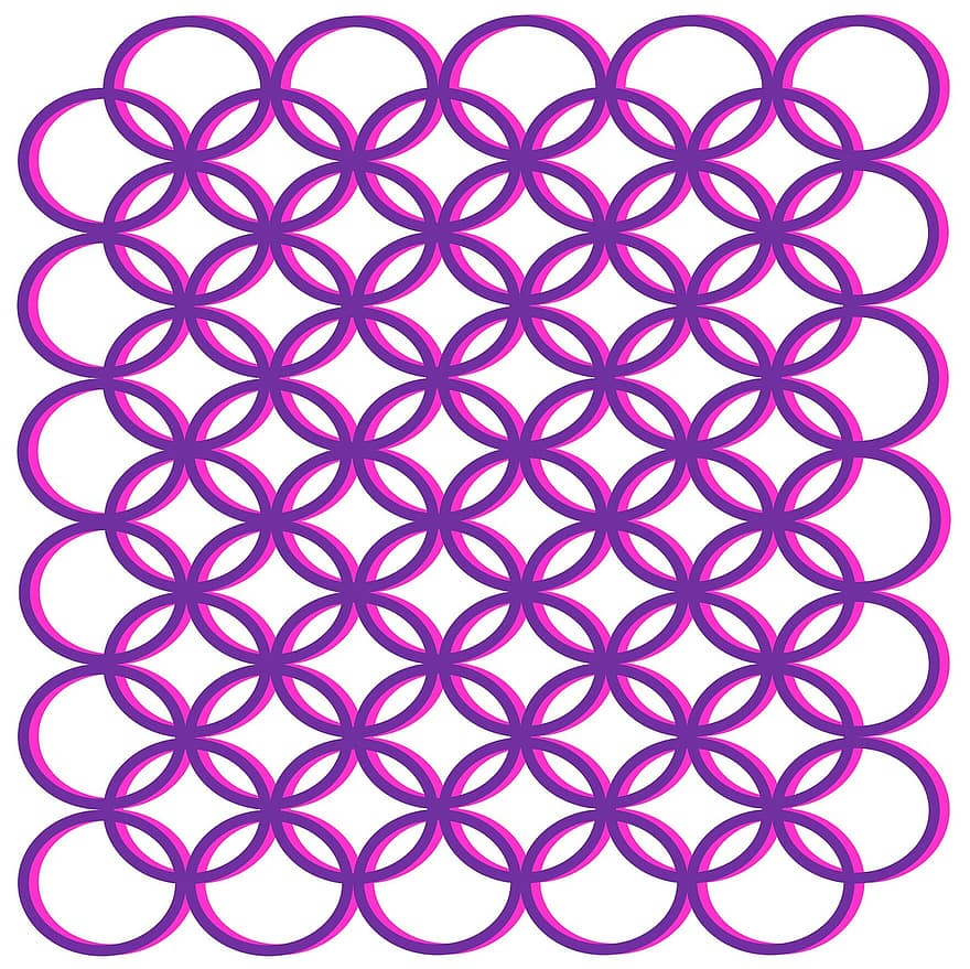 geométrico, circulo, modelo, fondo, Dos tonos, púrpura, rosado, diseño de círculo, diseño, forma, textura