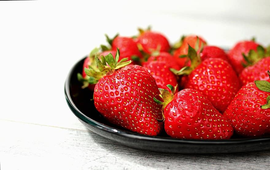 fruit, fraise, biologique