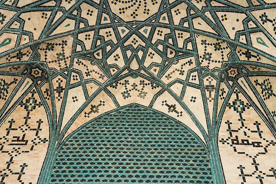 Moschee, Touristenattraktion, Islam, islamische Architektur, Decke, Kultur, persische Architektur, Emamzadeh Hamzeh-Schrein, Schrein, qom, die Architektur