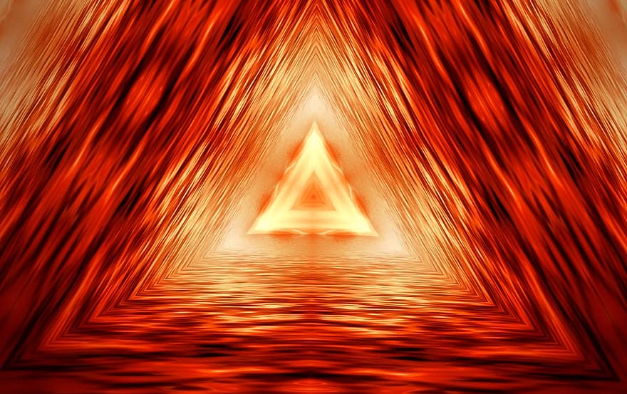 Pattern, Background, Abstract, Orange, Triangle, Form