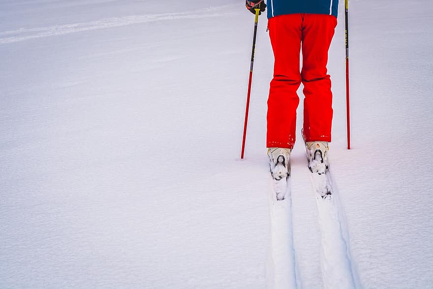 Ski, Winter, Schnee, Skifahrer, Mann, Aktivität, Sport, Erholung, Extremsportarten, Berg, Skifahren