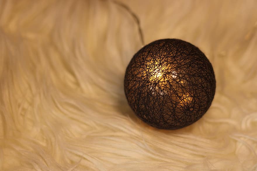 esfera, pele, decoração da árvore de natal, enfeite