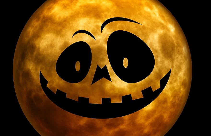 Halloween, ciudat, ireal, atmosfera, înfiorător, față, siluetă