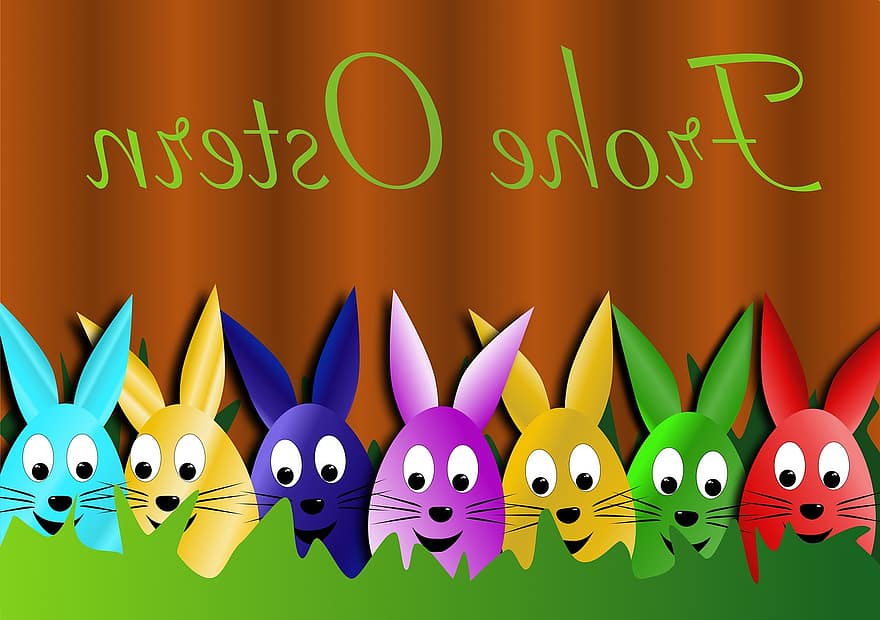 huevos, conejitos, Pascua de Resurrección, saludo, huevo de Pascua, decoración, tema de pascua, deco, decoración de pascua