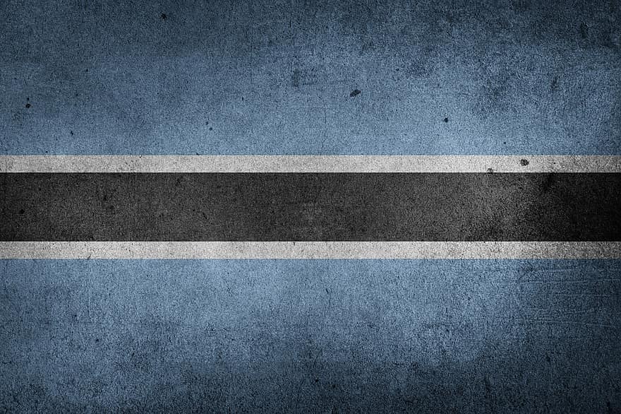 Botswana, flag, national flag, Afrika