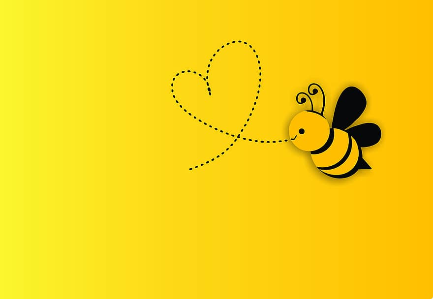 la abeja, amor, verano, miel, flor, dulce, naturaleza, insecto, amarillo, naturaleza amarilla, Amor amarillo