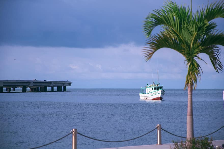 パナマ、カリブ海、ビーチ、海、海洋、自然、水、交通手段、航海船、青、旅行