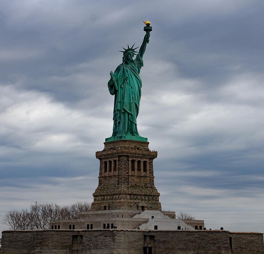 نيويورك ، تمثال الحرية ، معلم معروف ، نصب تذكاري
