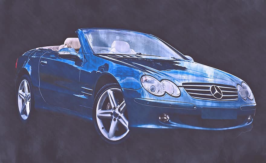 Mercedes, Luxus, modern, Automobil, Transport, Motor, Fahrzeug, benz, Technologie, klassisch, Jahrgang