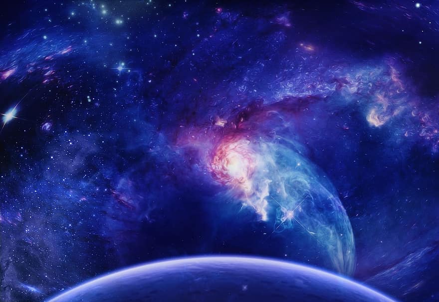 Background, Space, Cosmos, Galaxy, Planets, Stars, Star Birth, Image Manipulation, Star Clusters