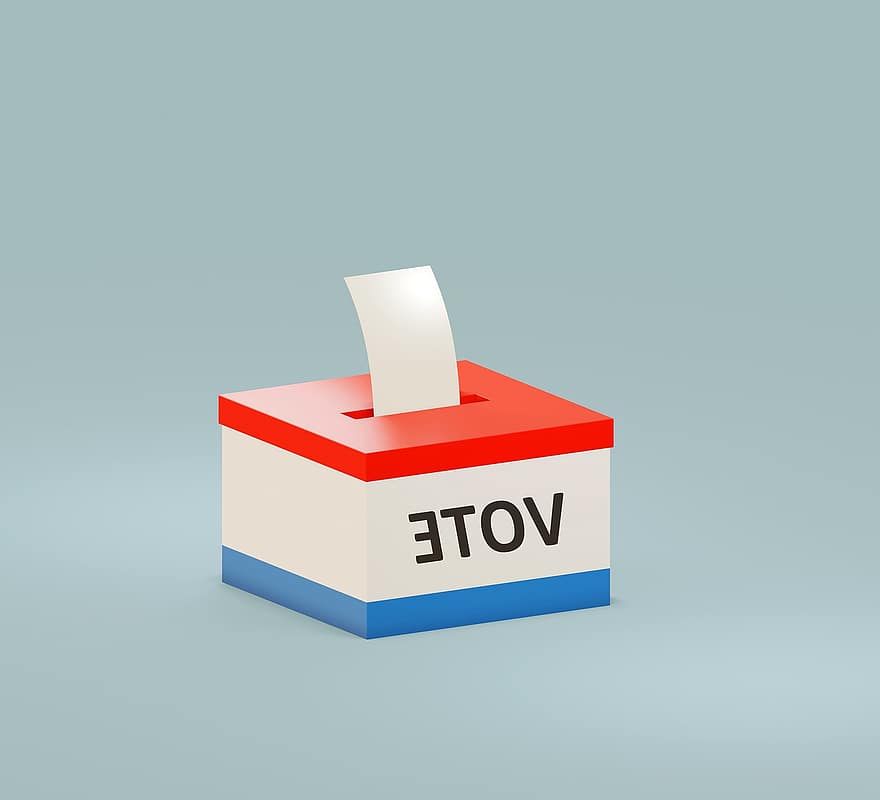 głosować, balotować, pudełko, urna wyborcza, Ikona, Ikona głosowania, Ikona wyborów, symbol, głosowanie, wybór, 2020 r