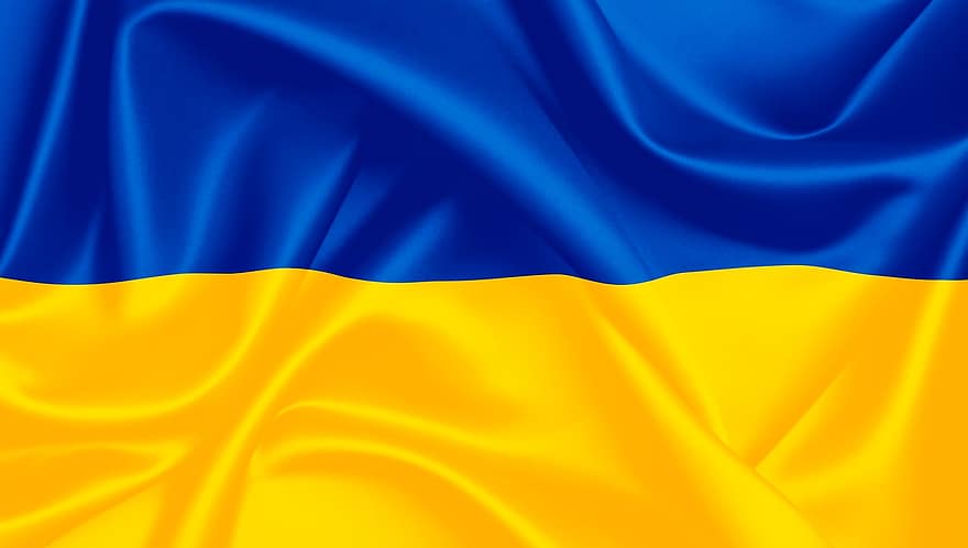 旗、ウクライナ、国家、国、バナー、ウクライナの旗、愛国心、シンボル、繊維、波、手を振る