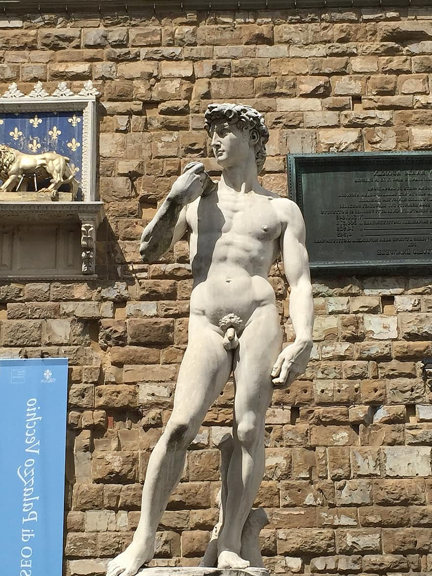 Девід, Флоренція, Мікеланджело, Італія, скульптура, статуя, Європа, італійська