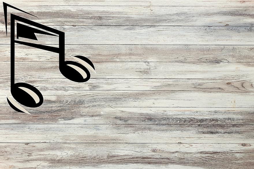 Musical Note, Music Background, Wooden Background, Copy Space, Music, backgrounds, wood, backdrop, abstract, pattern, design