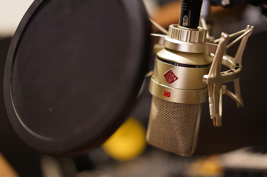 mikrofon, stüdyo, kayıt, podcast