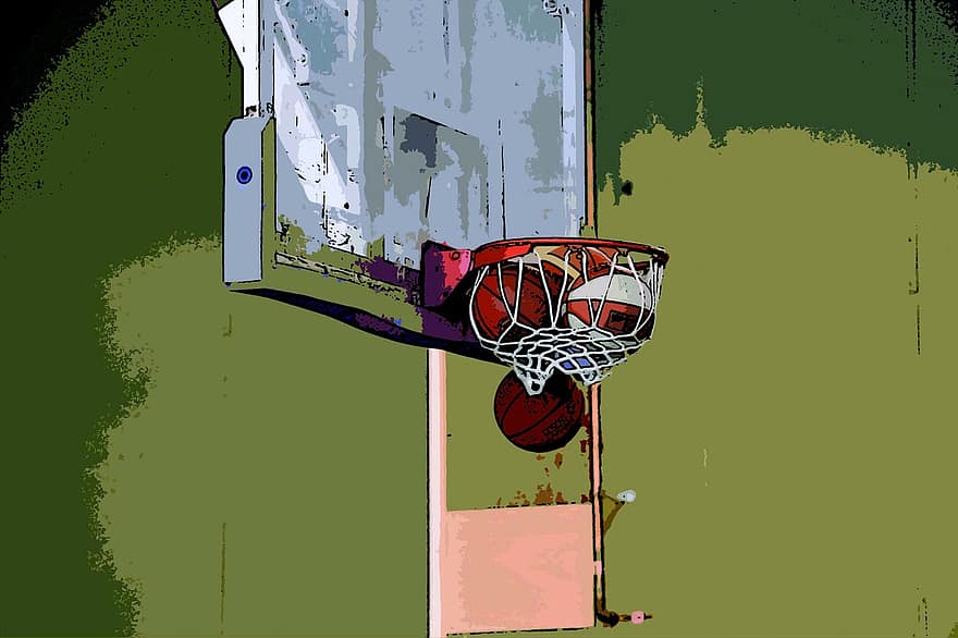 aro de baloncesto, cesta, baloncesto, deporte, fondo